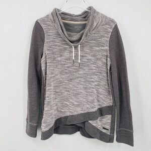Calvin Klein Performance Size Medium Gray Long Sleeve Cowl Neck Sweatshirt